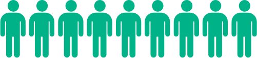 Patient population infographic for BAXDELA trial - males
